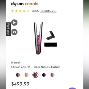 Dyson straightener